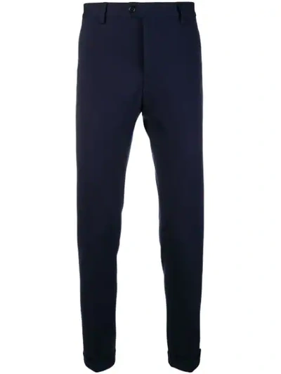 Fay Skinny Fit Trousers - Blue