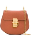 Chloé Drew Mini Saddle Crossbody Bag - Brown