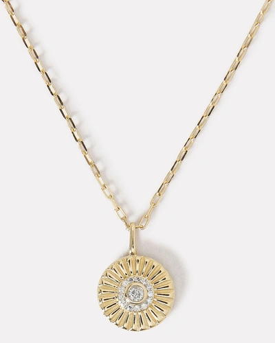 Adina Reyter Small Diamond Rays Pendant Necklace In Gold