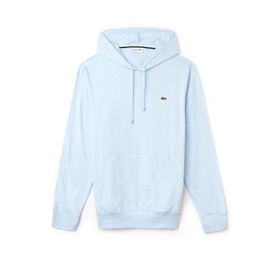 Lacoste Men's Hooded Cotton Jersey Sweatshirt In Light Blue | ModeSens