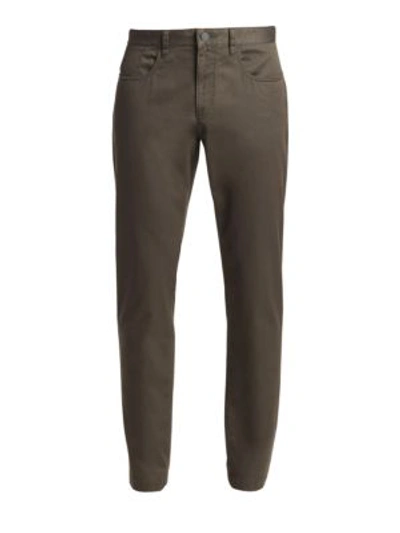 Saks Fifth Avenue Collection Stretch Cotton Five-pocket Pants In Charcoal