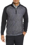 Bobby Jones Rule 18 Tech Raglan Pullover In Black