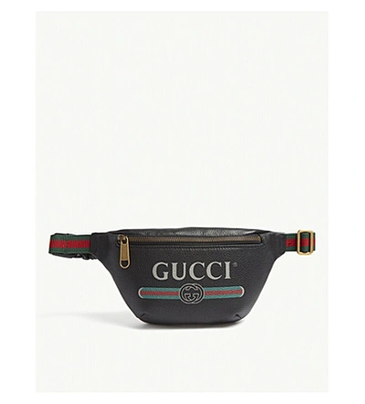 Gucci Vintage Logo Small Leather Belt Bag In Pink