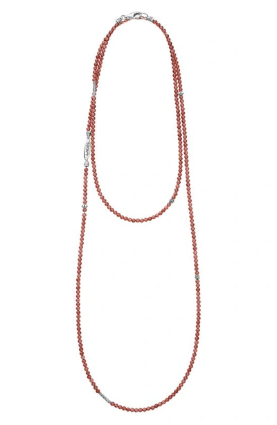 Lagos Caviar Icon Station Necklace In Silver