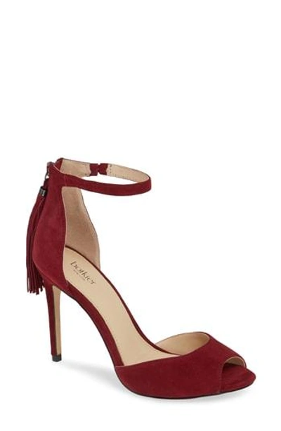 Botkier Women's Anna Suede Ankle Strap High-heel Sandals In Bordeaux Suede