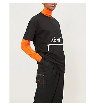 A-cold-wall* Logo-print Cotton-jersey T-shirt In Black