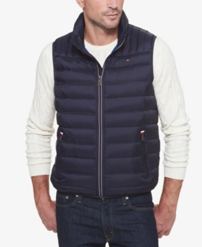 Tommy Hilfiger Men's Quilted Vest In Midnight