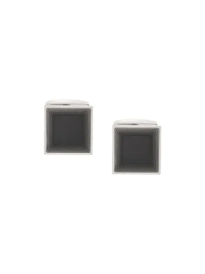 Hugo Boss Boss  Square Design Cufflinks - Grey