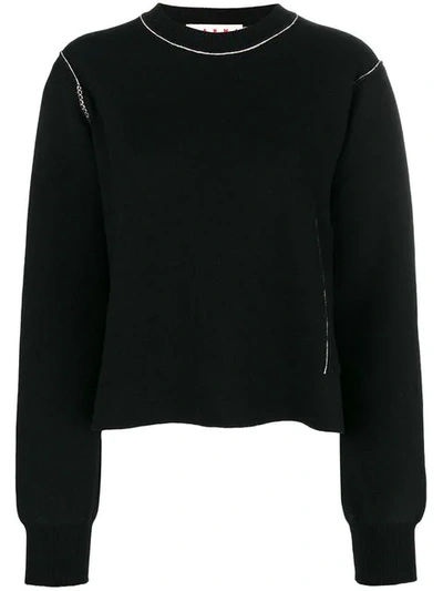 Marni Loose Fitted Sweatshirt In Black