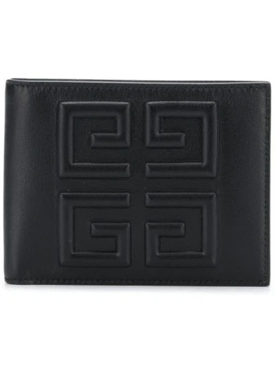 Givenchy Black Debossed 4g Wallet