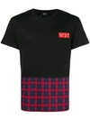 N°21 Nº21 Double Layered T-shirt - Black