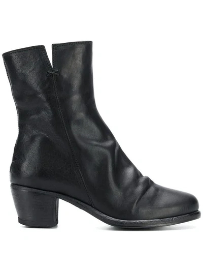 Fiorentini + Baker Side Zip Ankle Boots In Black