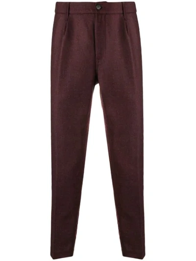 Haikure High Waist Tailored Trousers In Red