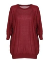 Malo Cashmere Blend In Maroon