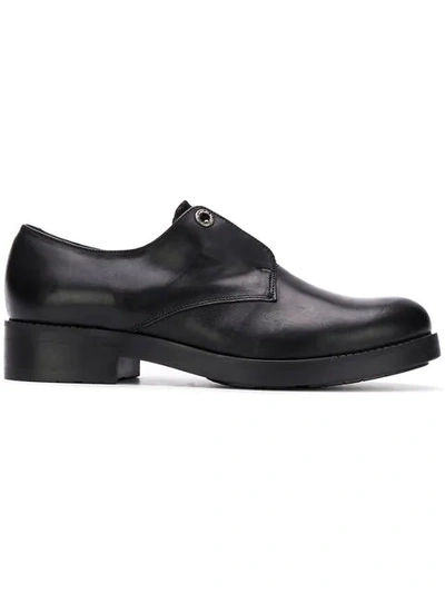 Tosca Blu Slip-on Oxford Shoes In Black