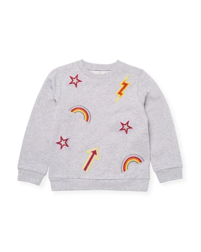 Stella Mccartney Embroidered Graphic Sweatshirt In Nocolor