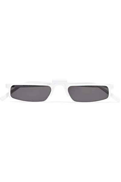 Andy Wolf Muhren Square-frame Metal Sunglasses In White