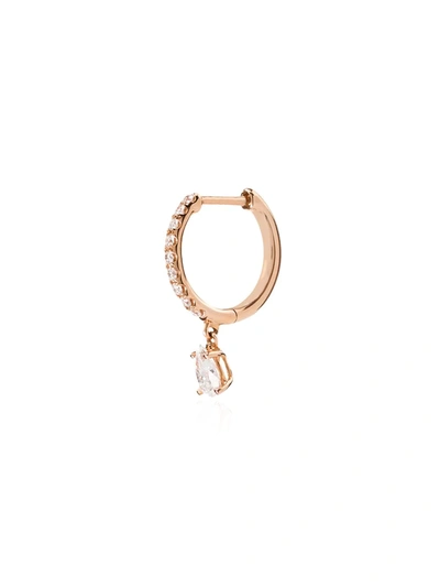 Anita Ko Huggies 18-karat Rose Gold Diamond Single Hoop Earring
