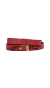 Kate Spade Smooth Bow Belt In Red