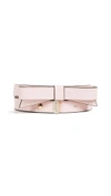 Kate Spade Smooth Bow Belt In Pink