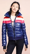 Sam Starburst Short Down Jacket In Marine