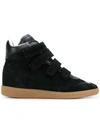 Isabel Marant High Platform Sneakers In Black