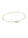 Phillips House 14k Yellow Gold & Diamond Mini Keyhole Bracelet