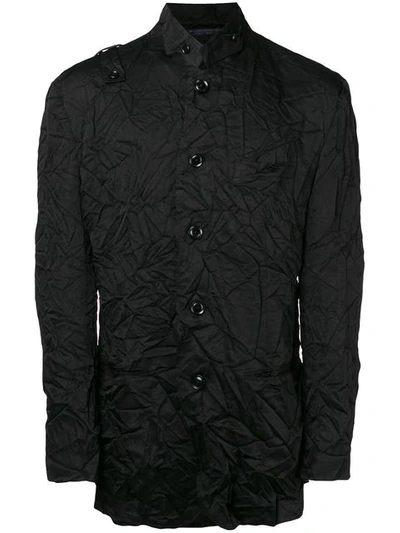 Yohji Yamamoto Long-sleeved Jacket In Black