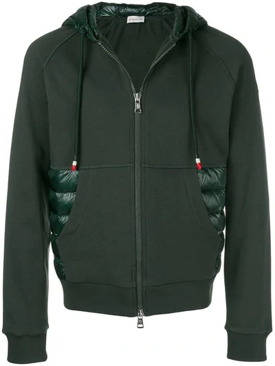 Moncler Quilted Insert Hoodie - Green