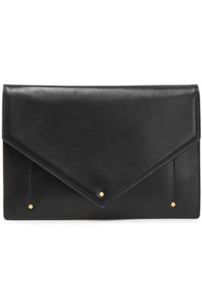 Sara Battaglia 'plissè Clutch' Bag In Black