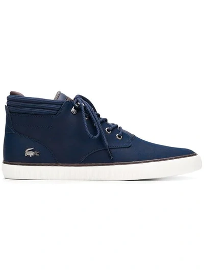 Lacoste Lace-up Boots In Blue