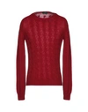Zanone Sweater In Brick Red