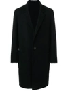 Ami Alexandre Mattiussi Double Face Construction Coat In Black