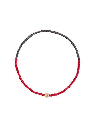 Luis Morais Small All Seeing Eye Bracelet - Red