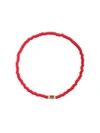 Luis Morais Small Cross Of Loraine Barrel Bracelet - Red