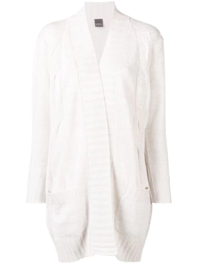 Lorena Antoniazzi Oversized Cardigan In White