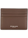 Michael Kors Collection Logo Stamp Cardholder - Brown