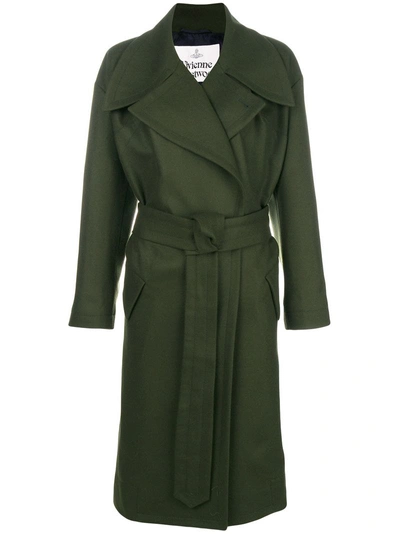 Vivienne Westwood Belted Trench Coat - Green