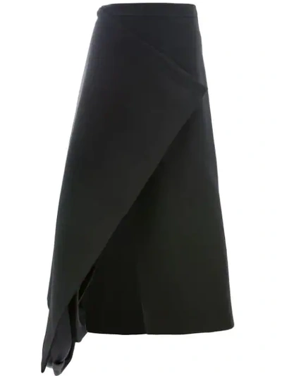 Y/project Front Slit Skirt In Black