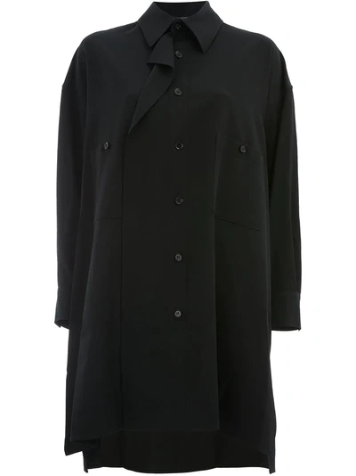 Yohji Yamamoto Buttoned Coat - Black