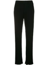 Simon Miller High-waisted Ribbed Trousers - Black