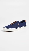 Polo Ralph Lauren Thorton Low Top Sneakers In Dark Blue