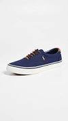 Polo Ralph Lauren Thorton Low Top Sneakers In Navy