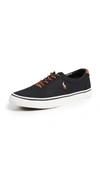 Polo Ralph Lauren Thorton Low Top Sneaker In Black