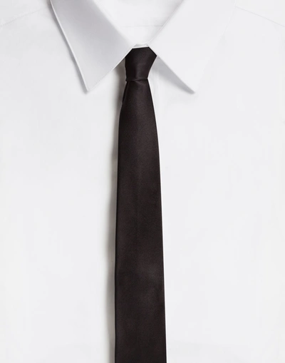 Dolce & Gabbana 6cm Blade Tie In Silk In Black