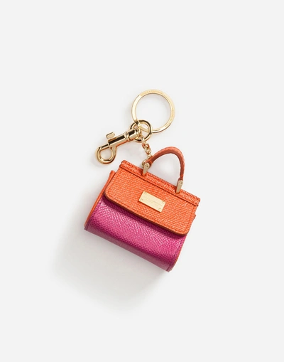 Dolce & Gabbana Sicily Charm Key Ring In Multicolor