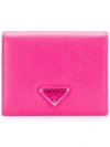 Prada Saffiano Flap Wallet - Pink