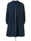 Liska Reversible Bomber Coat In Blue