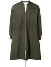 Liska Reversible Bomber Coat In Green