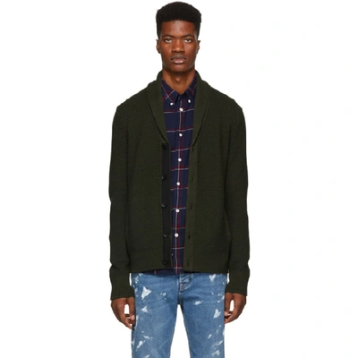 Rag & Bone Rag And Bone Green Cardiff Shawl Cardigan In Army